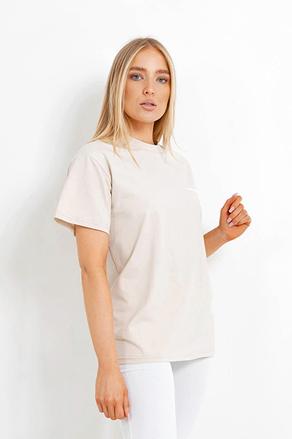 Sixth June - T-shirt double logo Beige clair