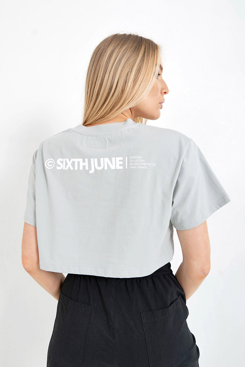 Sixth June - T-shirt court double logo Vert clair