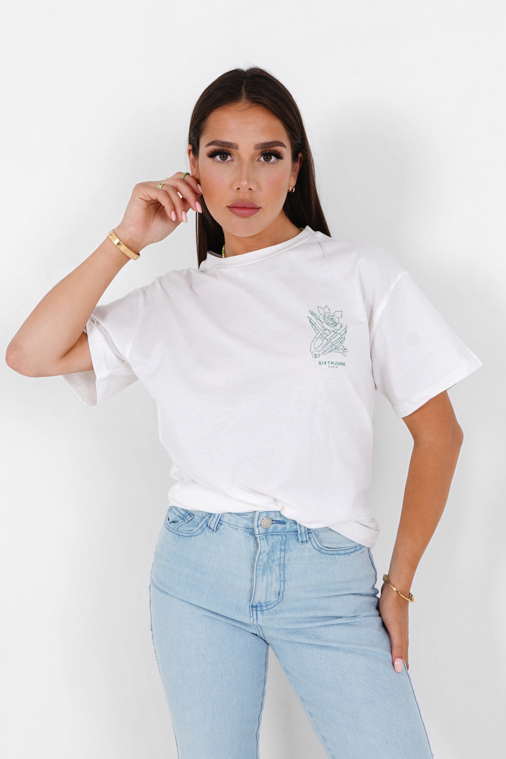 Sixth June - T-shirt imprimé squelette Blanc