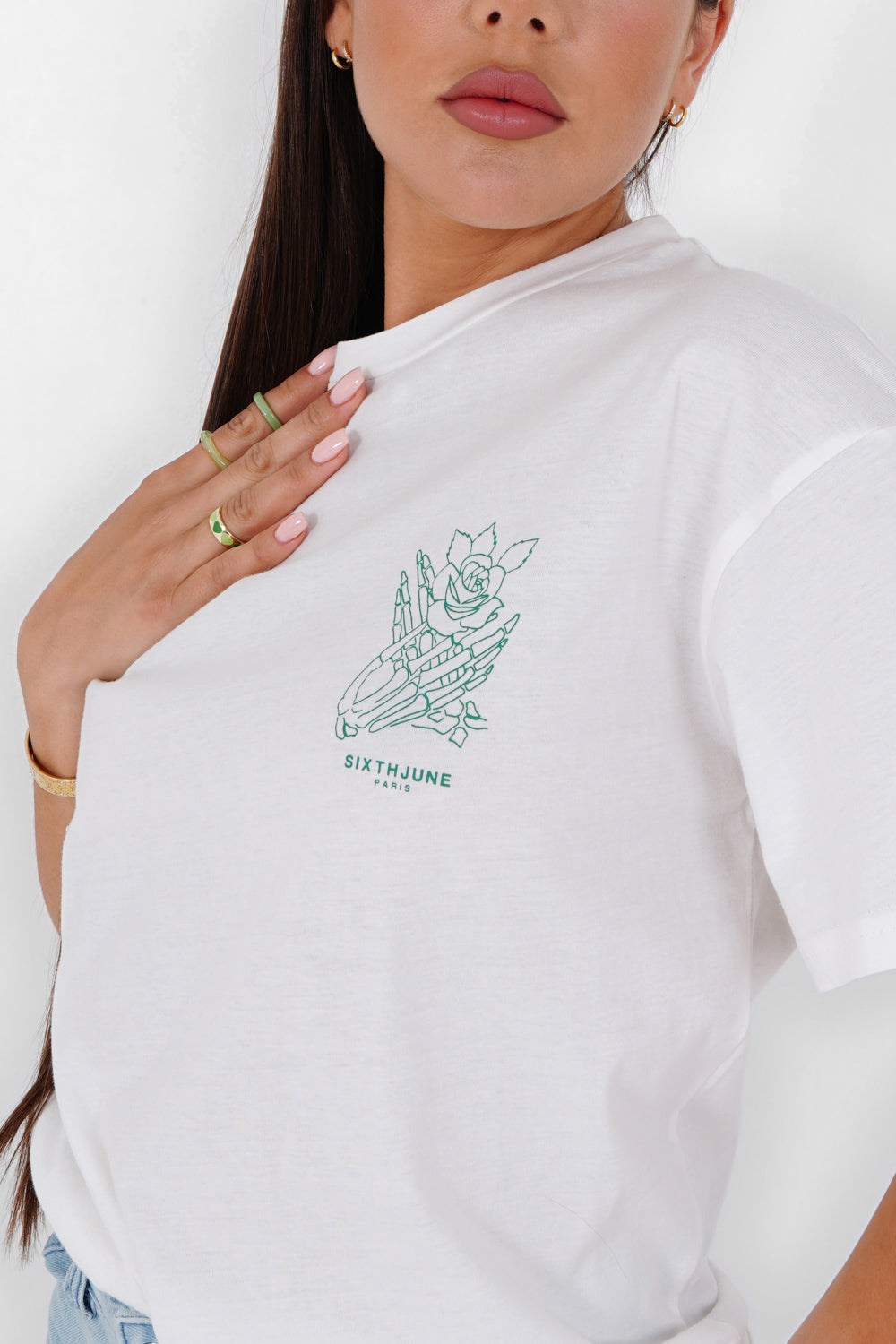 Sixth June - T-shirt imprimé squelette Blanc