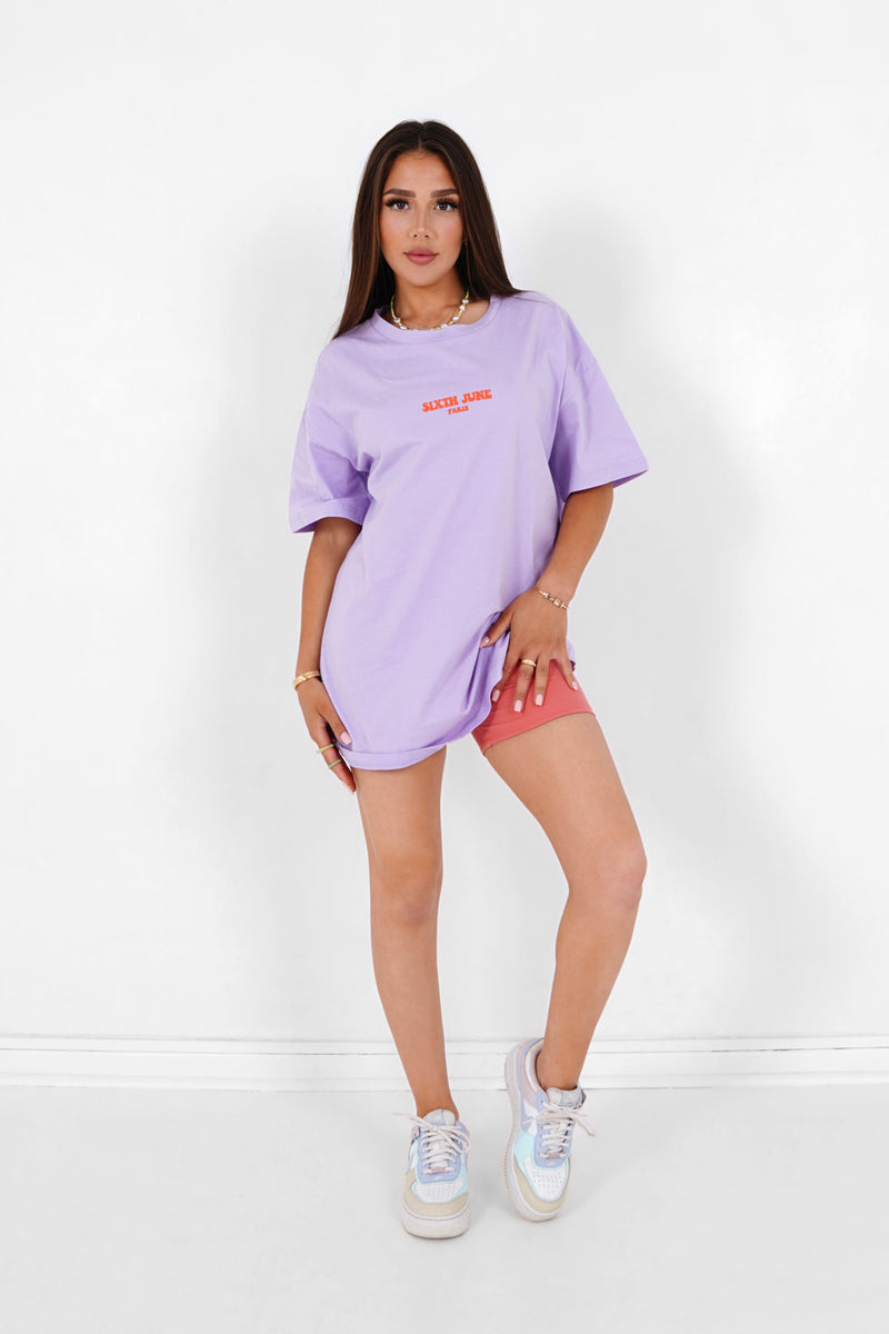 Sixth June - T-shirt oversize hippie Violet
