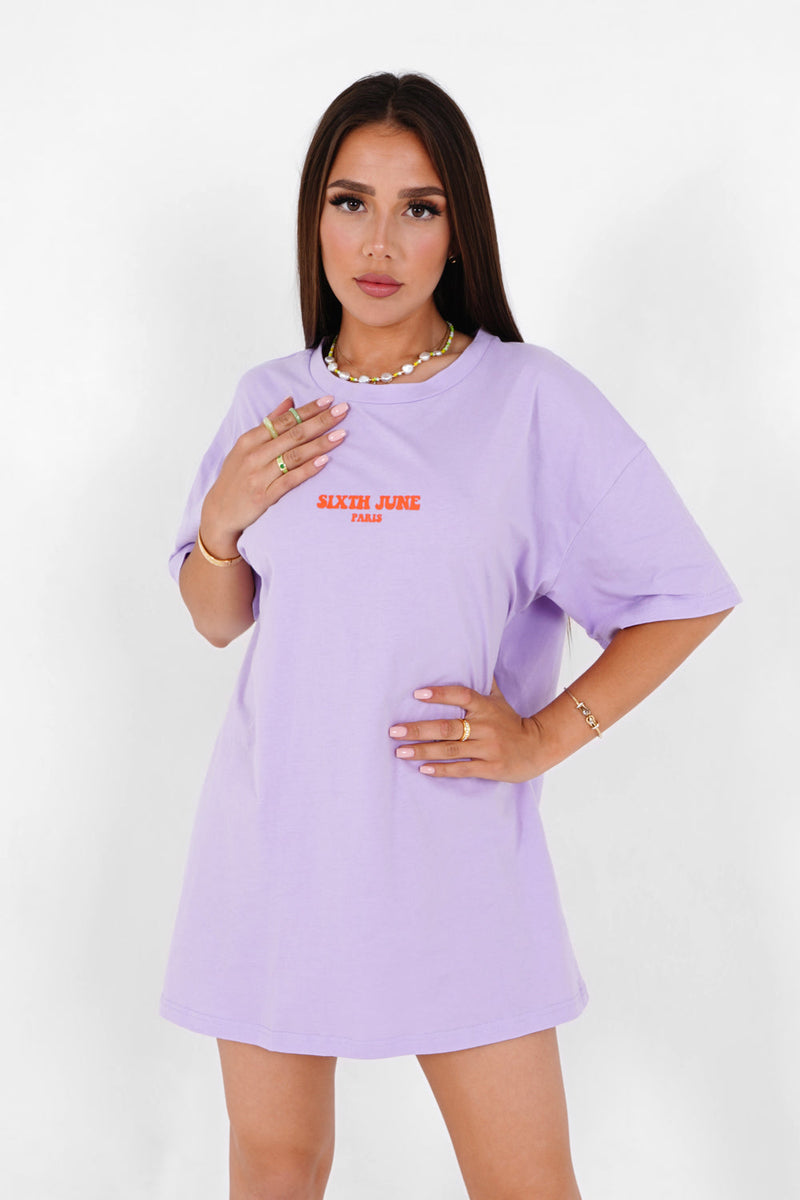 Sixth June - T-shirt oversize hippie Violet