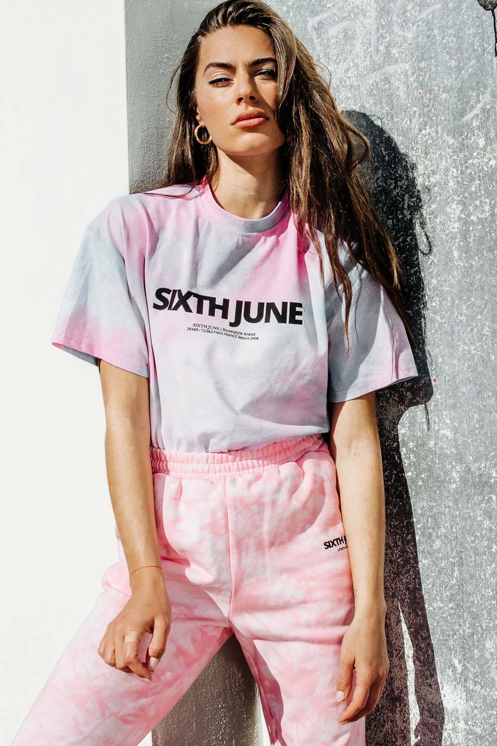 Sixth June - T-shirt tie and dye rose