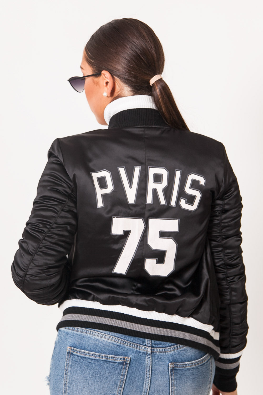 Sixth June - Bomber Pvris 75 Femme noir W2152CJA