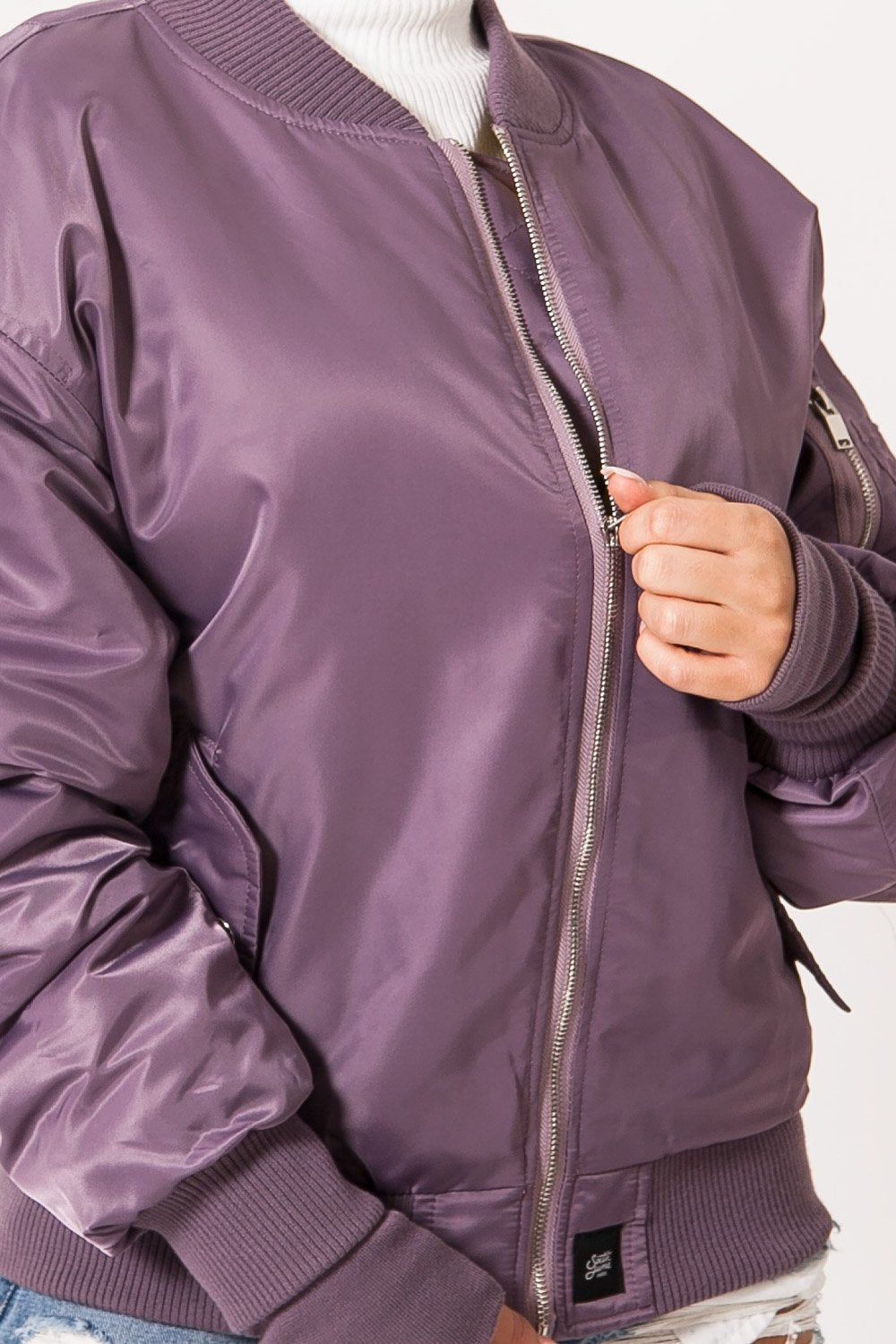 Bomber oversize violet