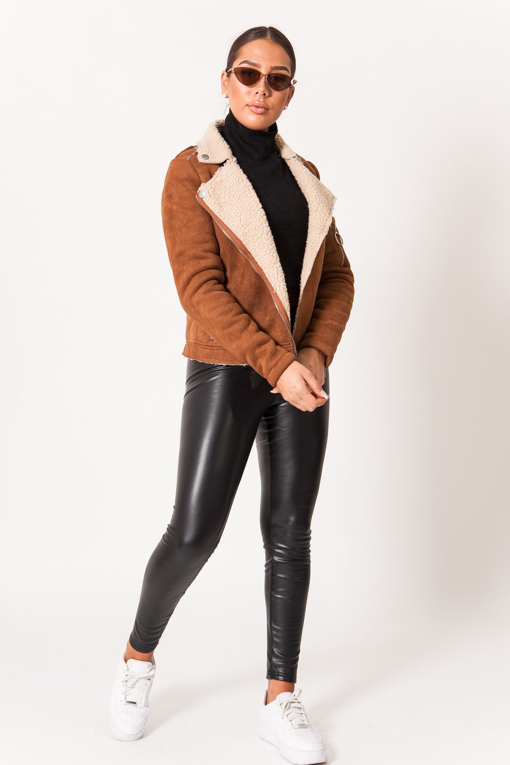 Suede Short jacket Beige