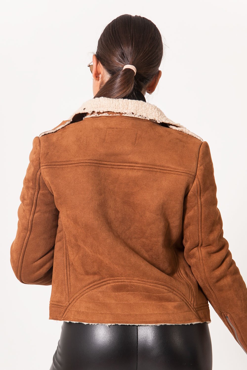 Suede Short jacket Beige