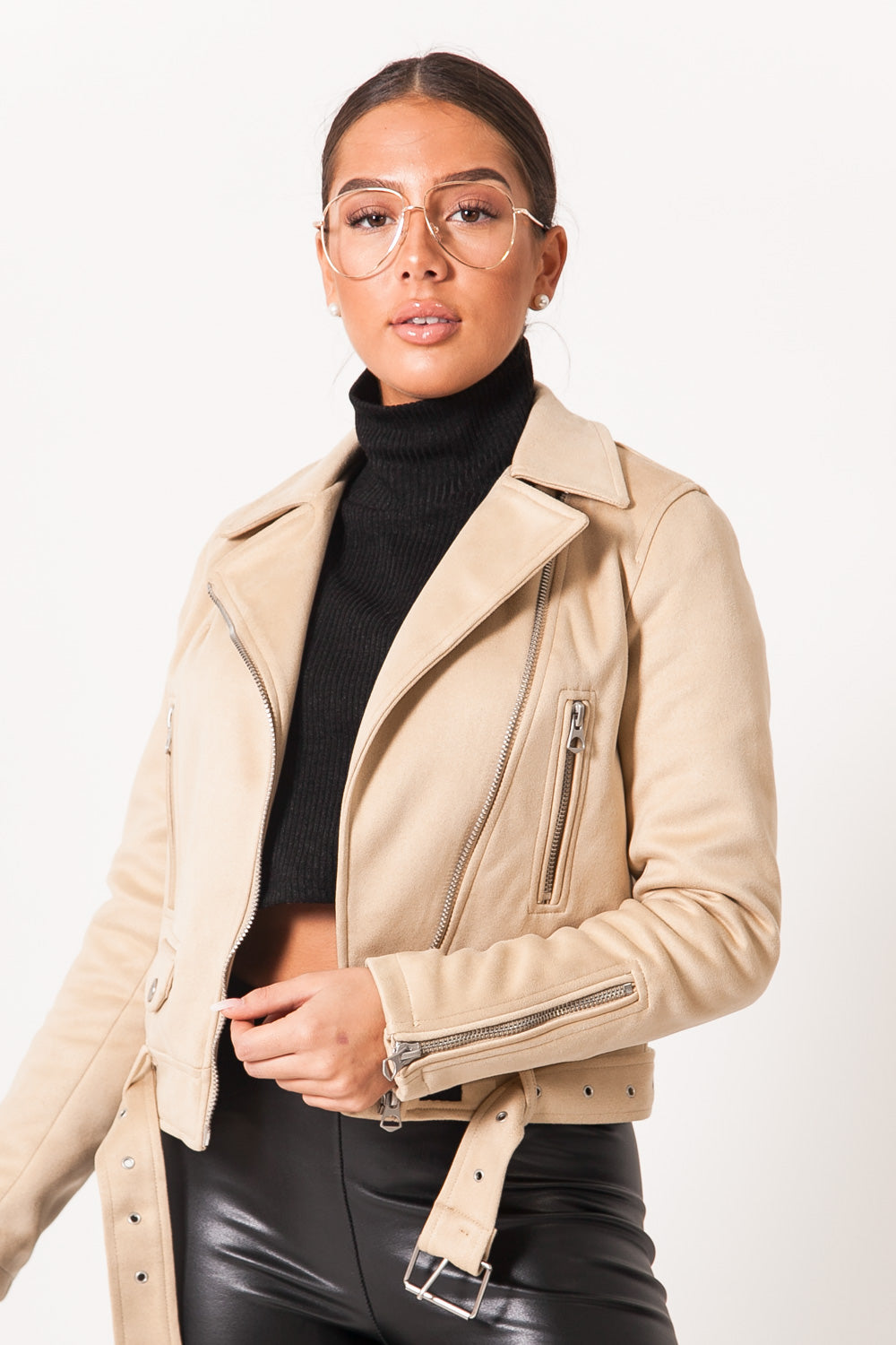 Sixth June - Veste suédine beige