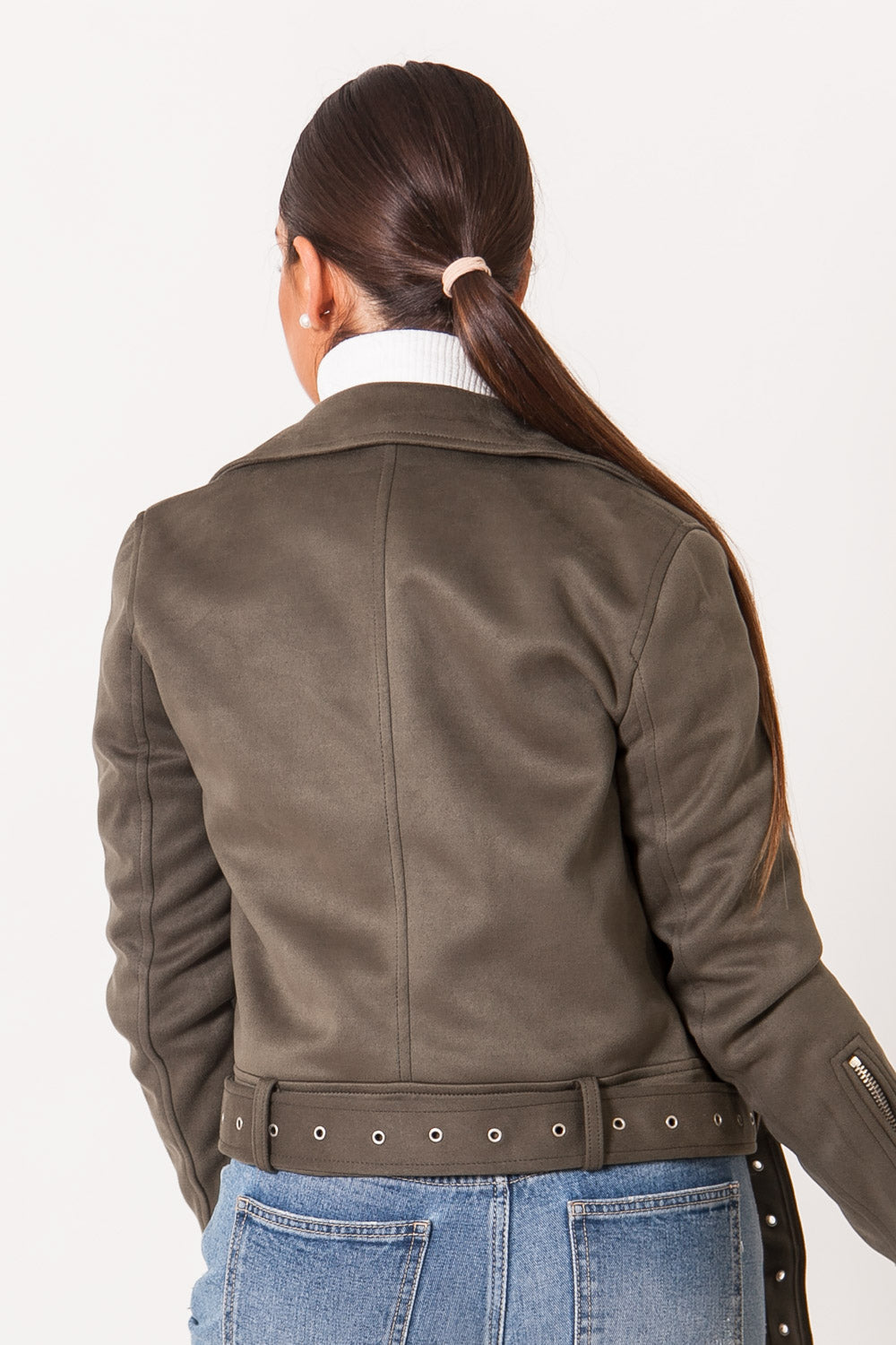 Sixth June - Veste suédine kaki