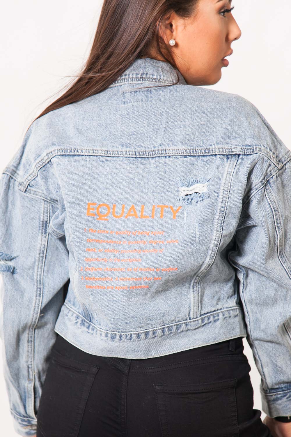 Sixth June - Veste jean courte fluo bleu