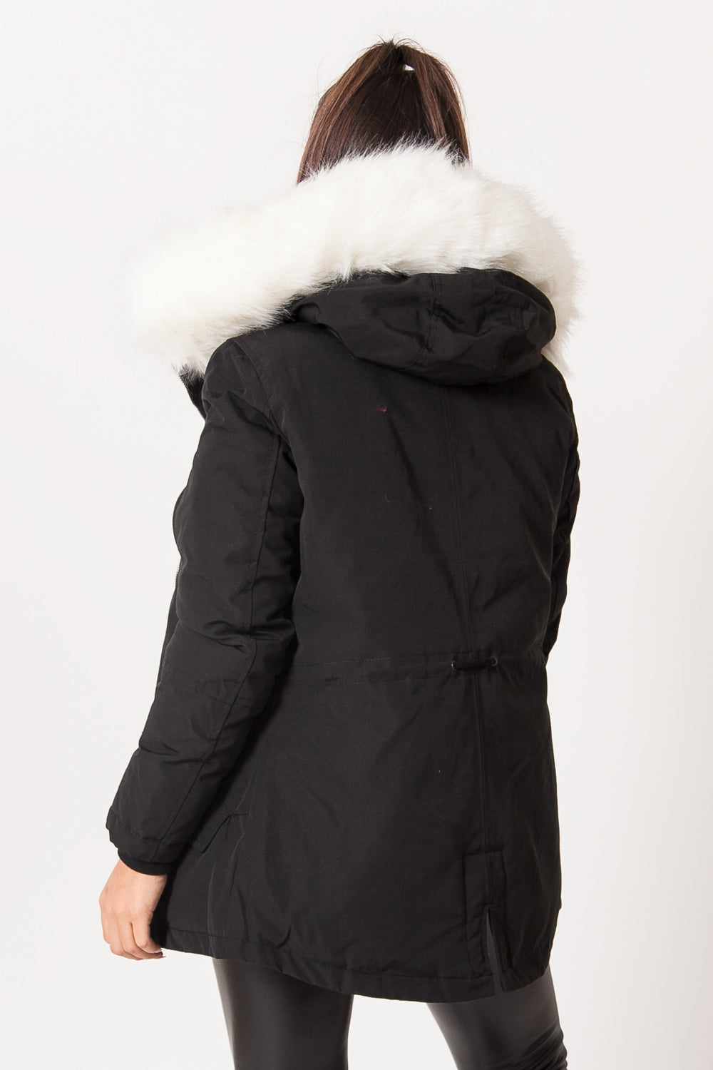 Sixth June - Parka chauffante noir blanc