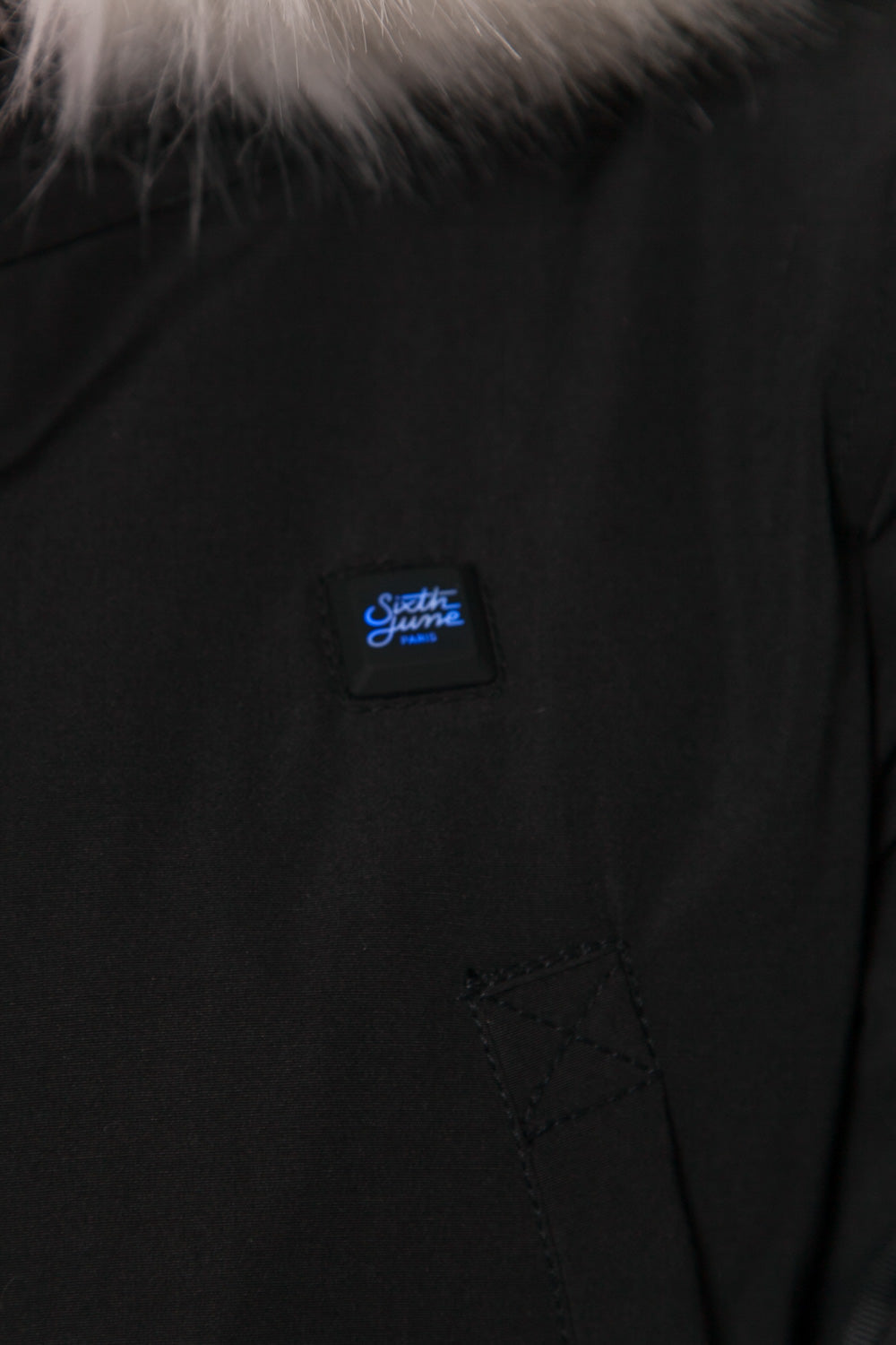 Sixth June - Parka chauffante noir blanc