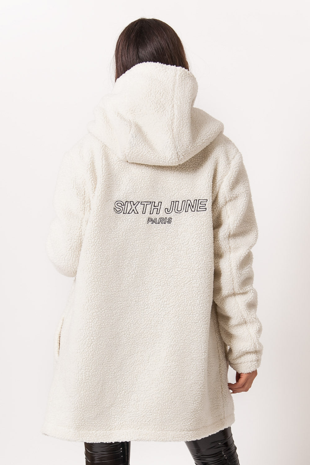 Sixth June - Veste oversize sherpa beige