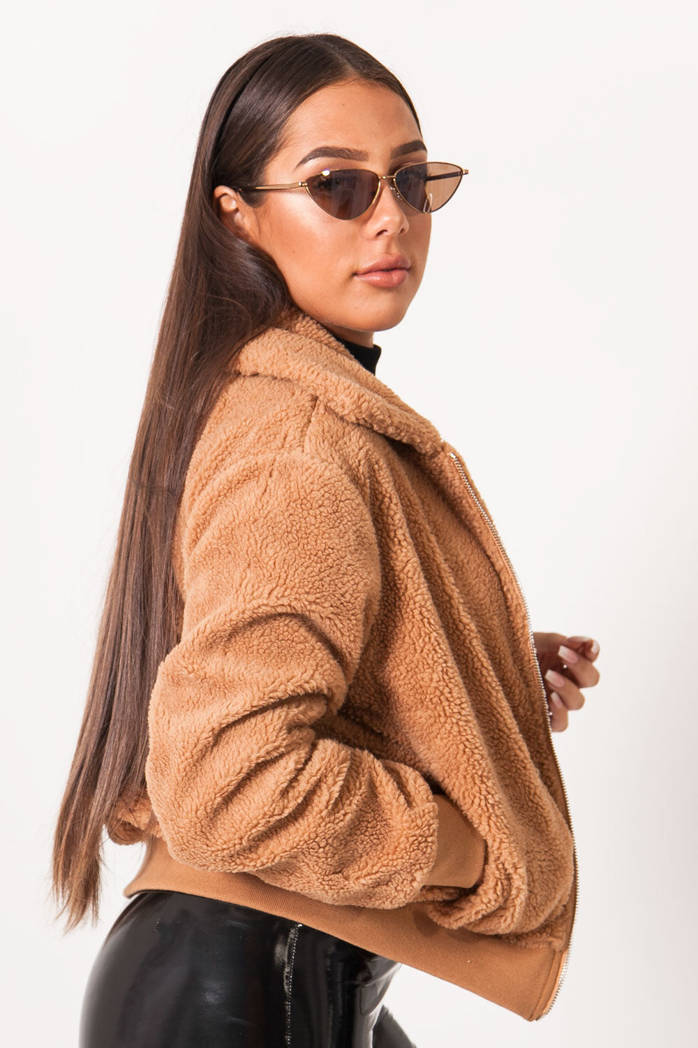 Sixth June - Veste sherpa courte camel