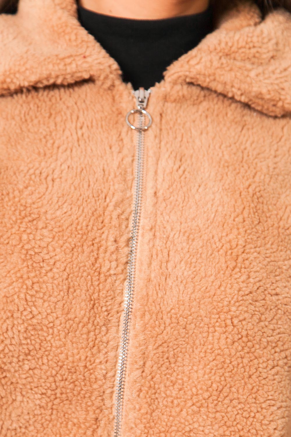 Sixth June - Veste sherpa courte camel