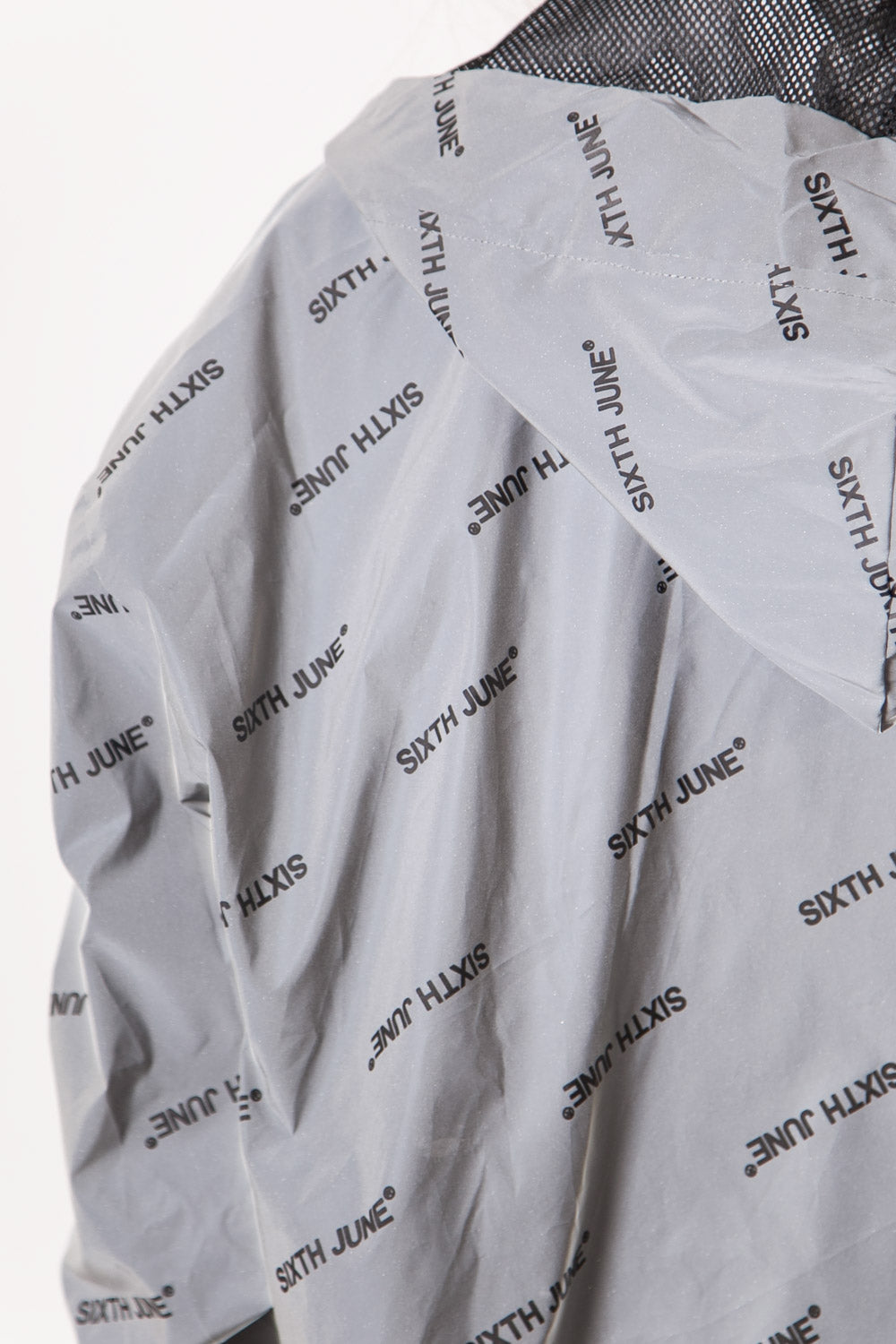 Sixth June - Coupe vent réfléchissant all over gris