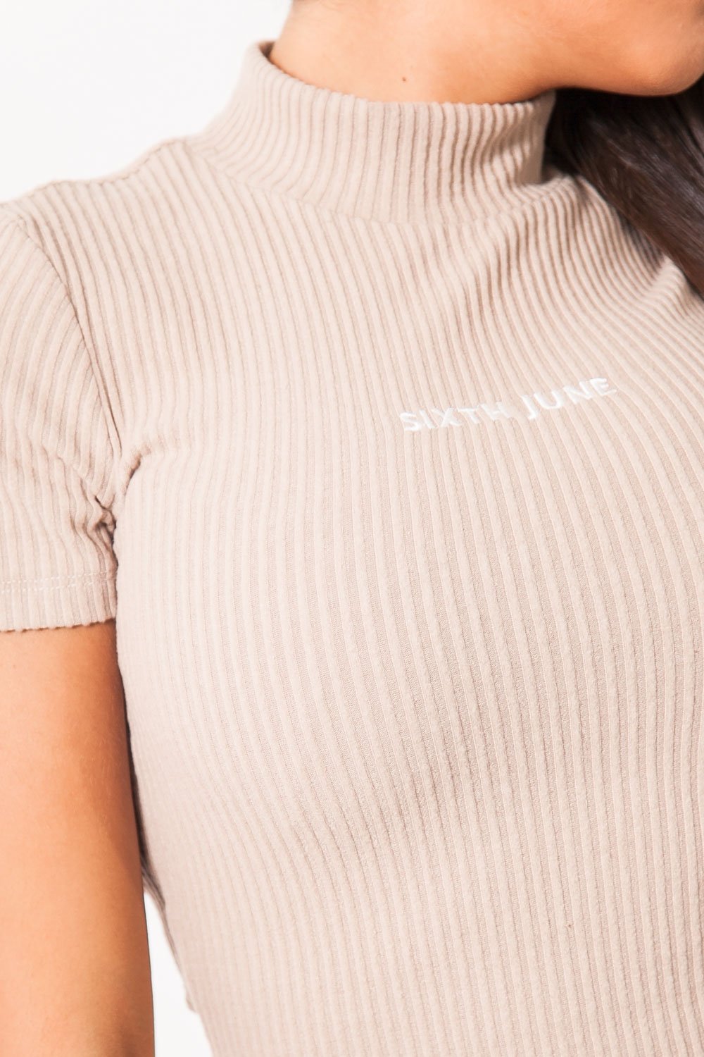 Sixth June - Robe manches courtes beige