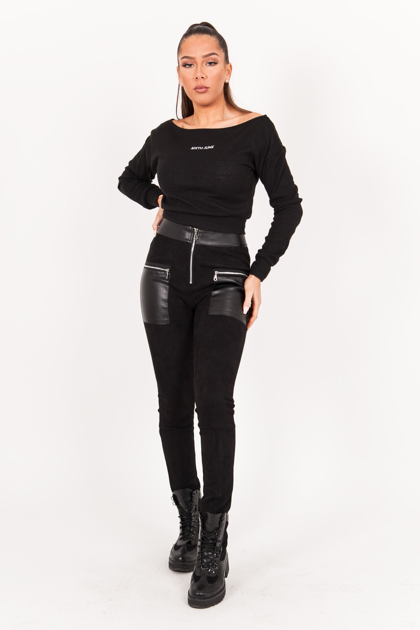 Sixth June - Legging fermeture noir