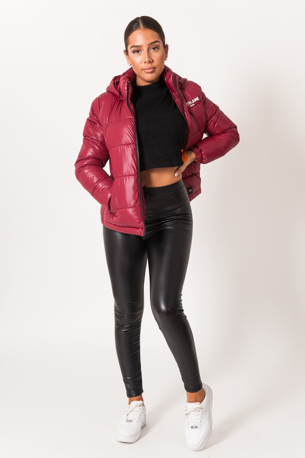 Sixth June - Doudoune courte rembourrée bordeaux