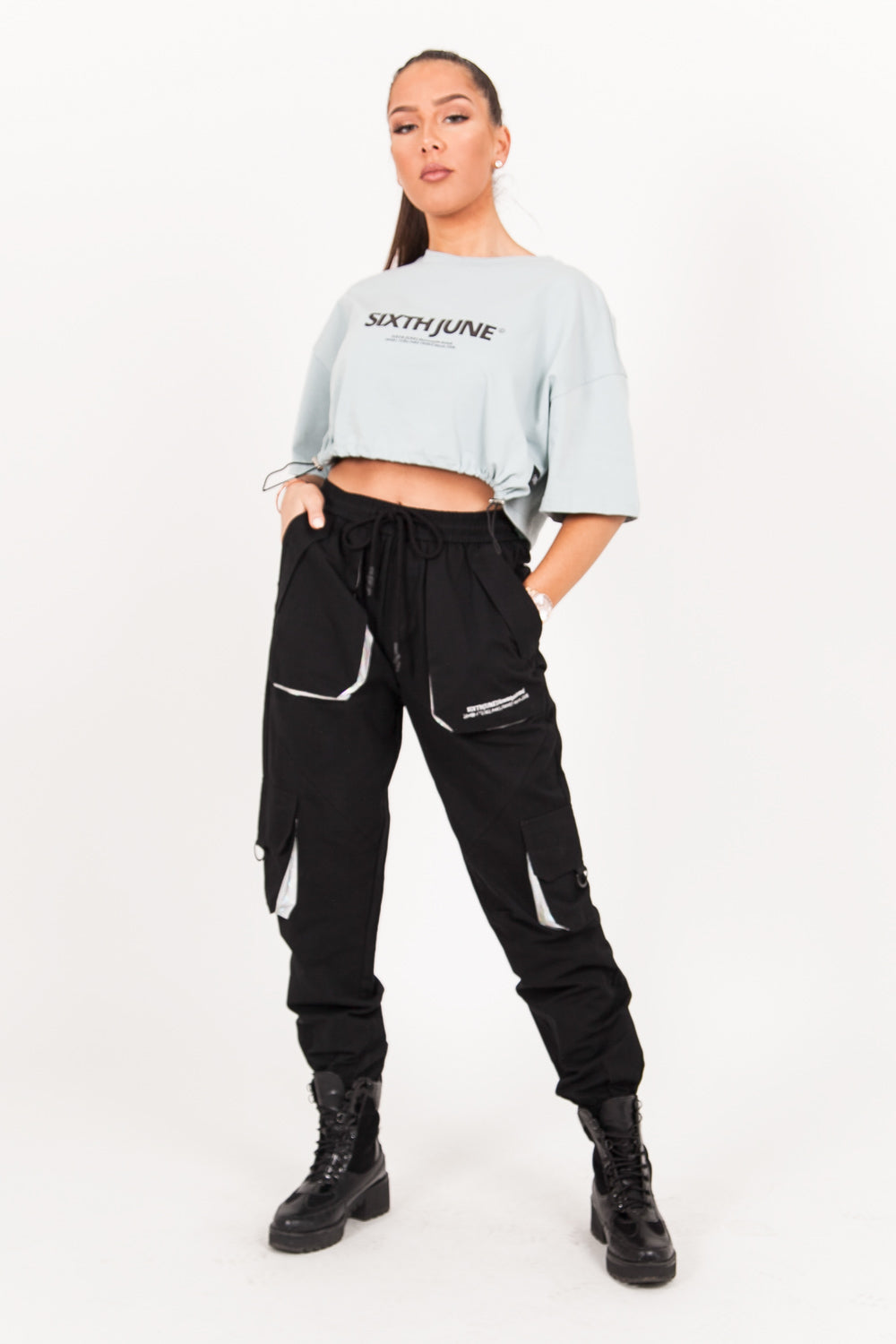 Sixth June - T-shirt court cordons vert