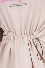 Sixth June - Robe courte élastique imprimé beige