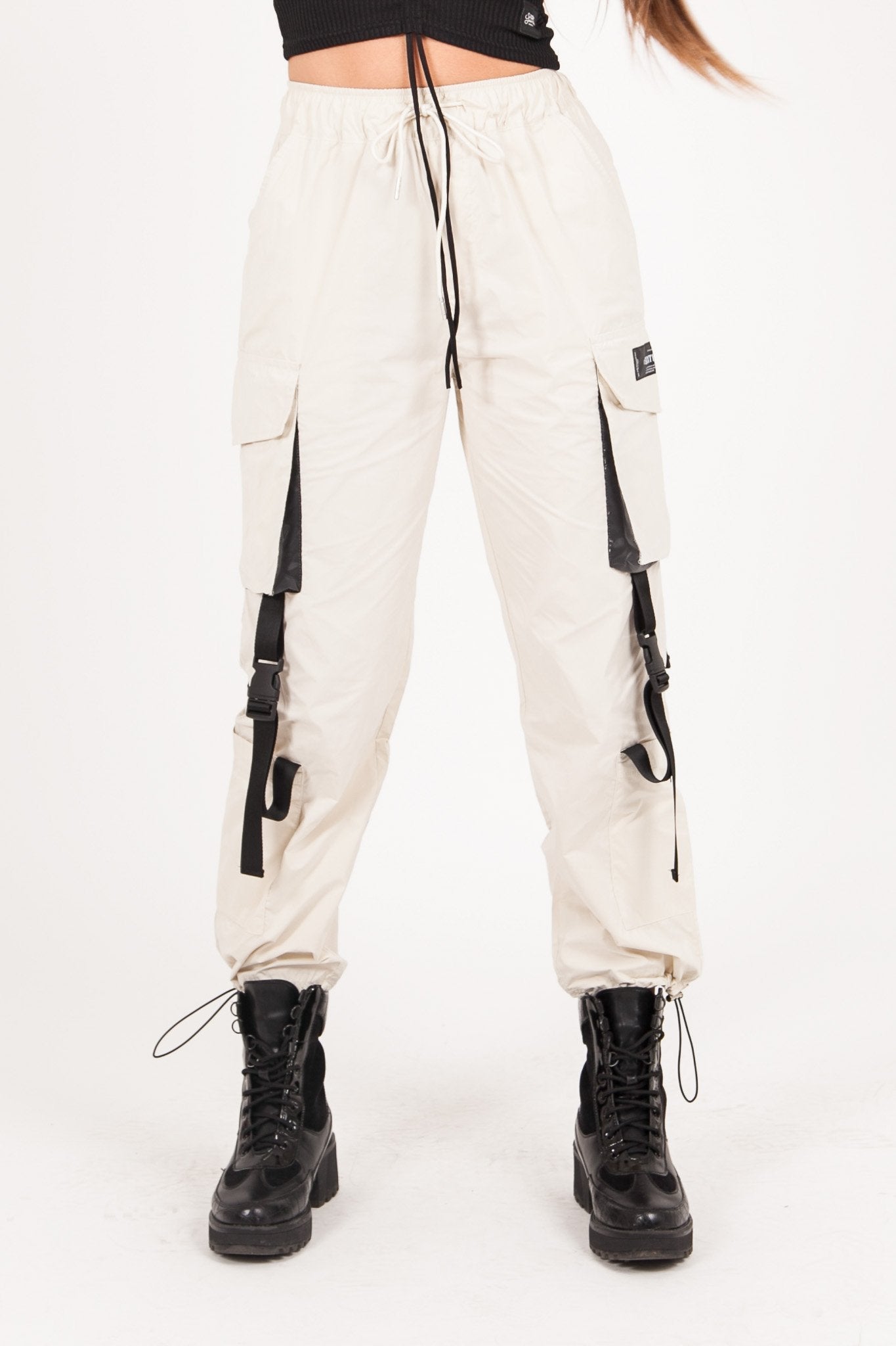 Sixth June - Pantalon cargo tactique Beige clair