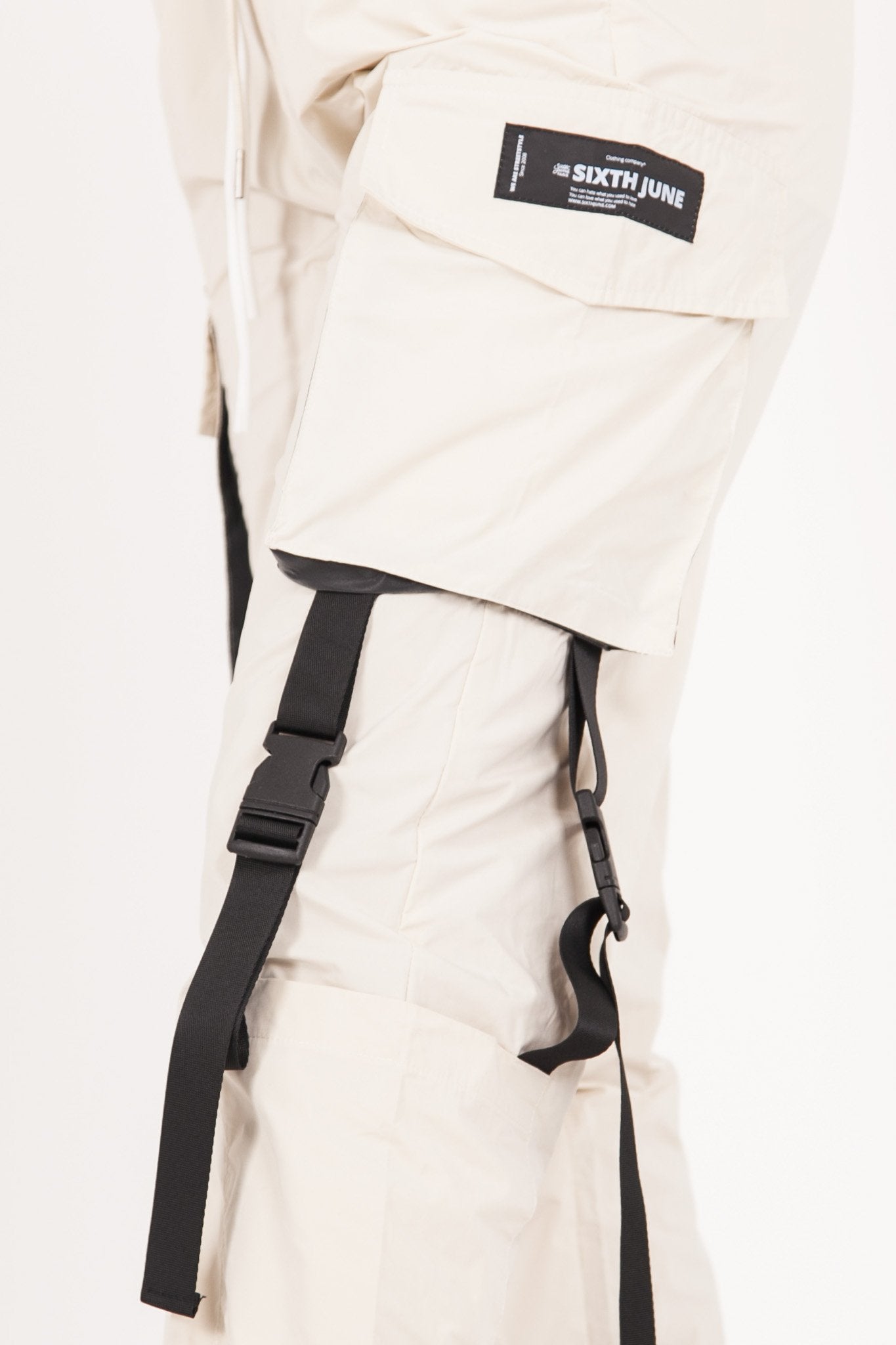 Sixth June - Pantalon cargo tactique Beige clair