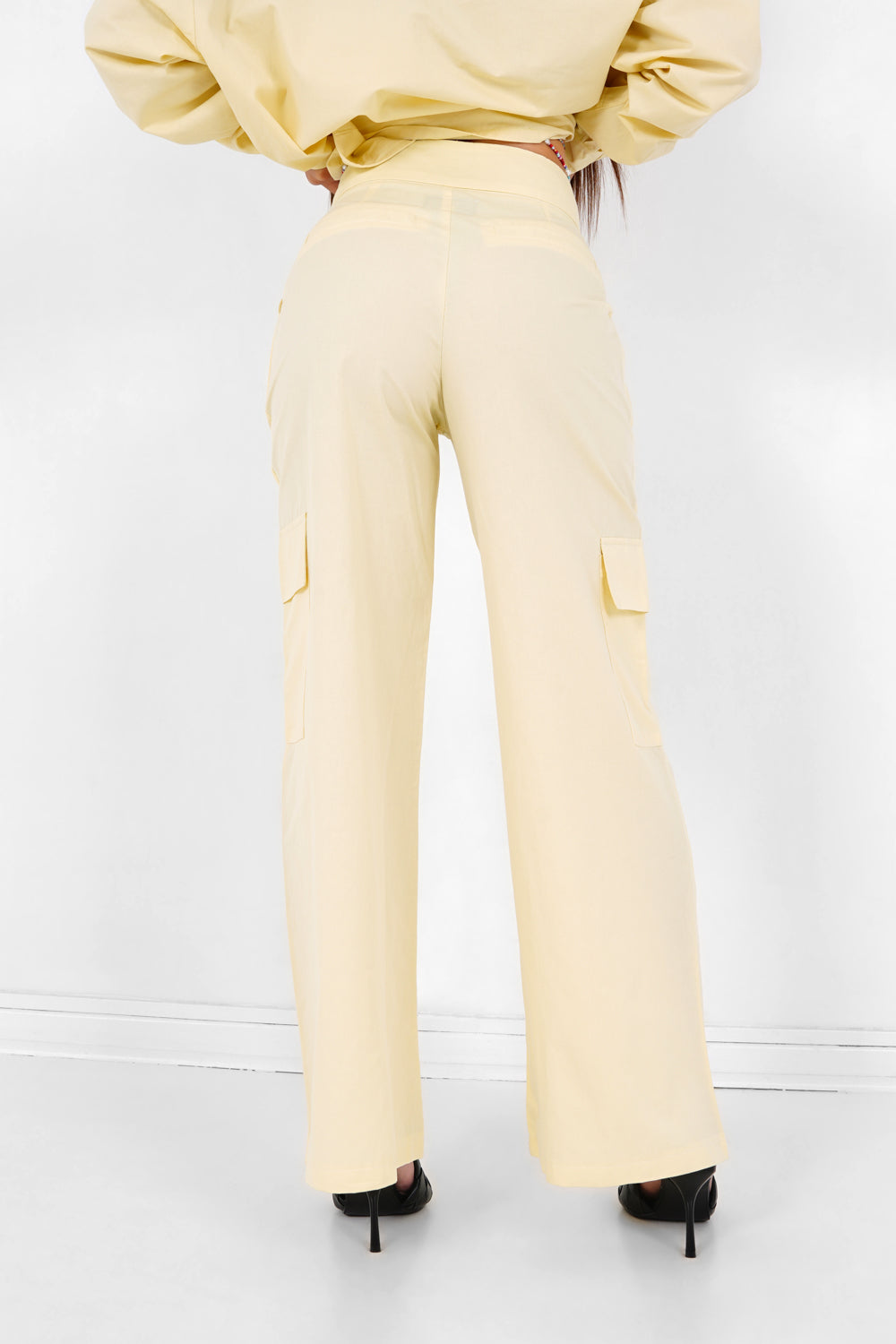 Sixth June - Pantalon jambes larges logo Jaune