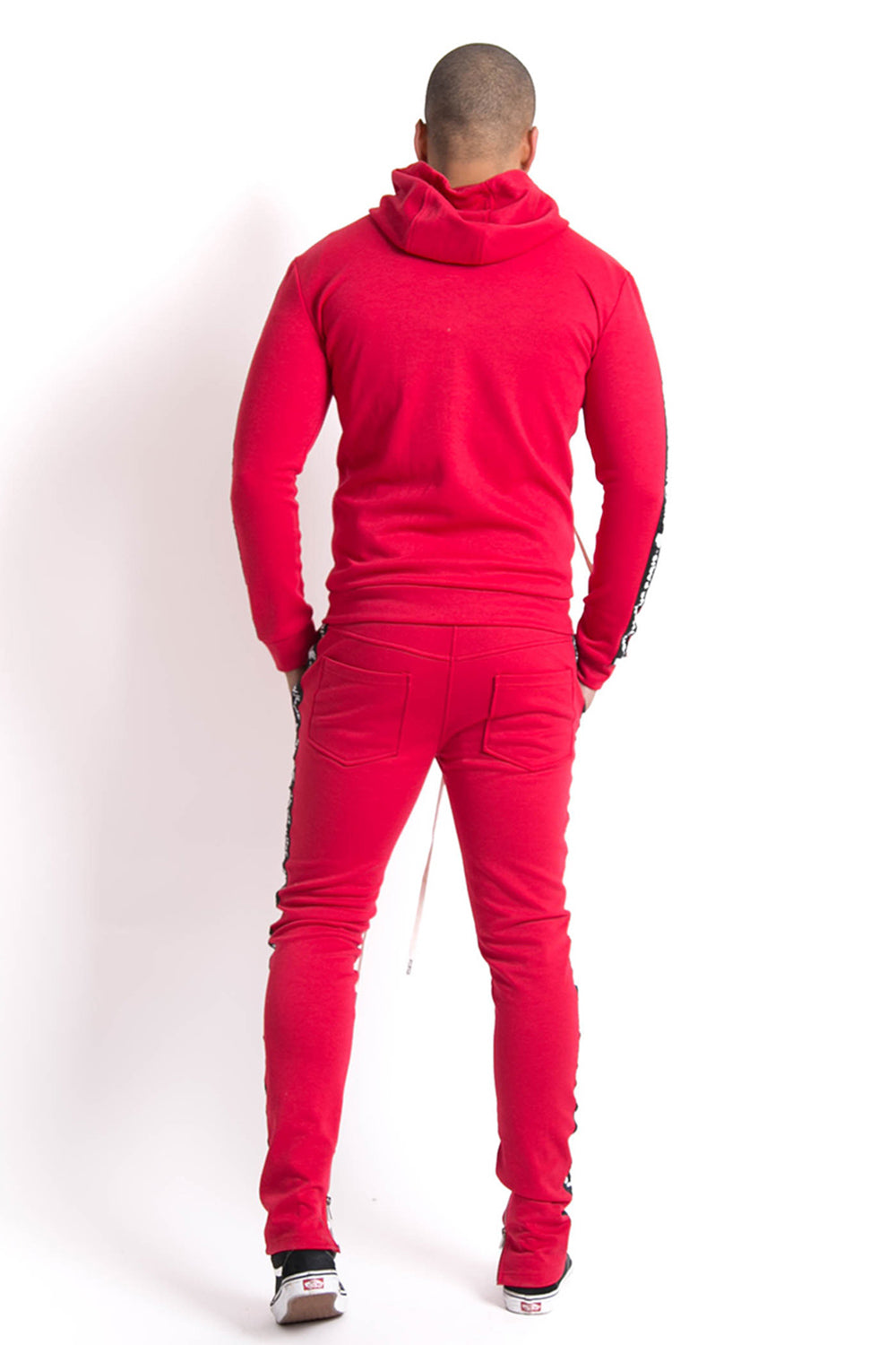 Sixth June - Jogging bandes texte rouge noir