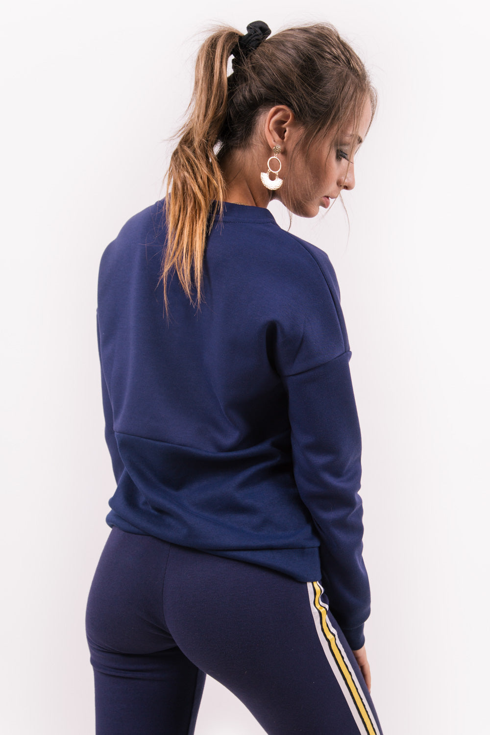 Sixth June - Sweat bicolore bande V bleu