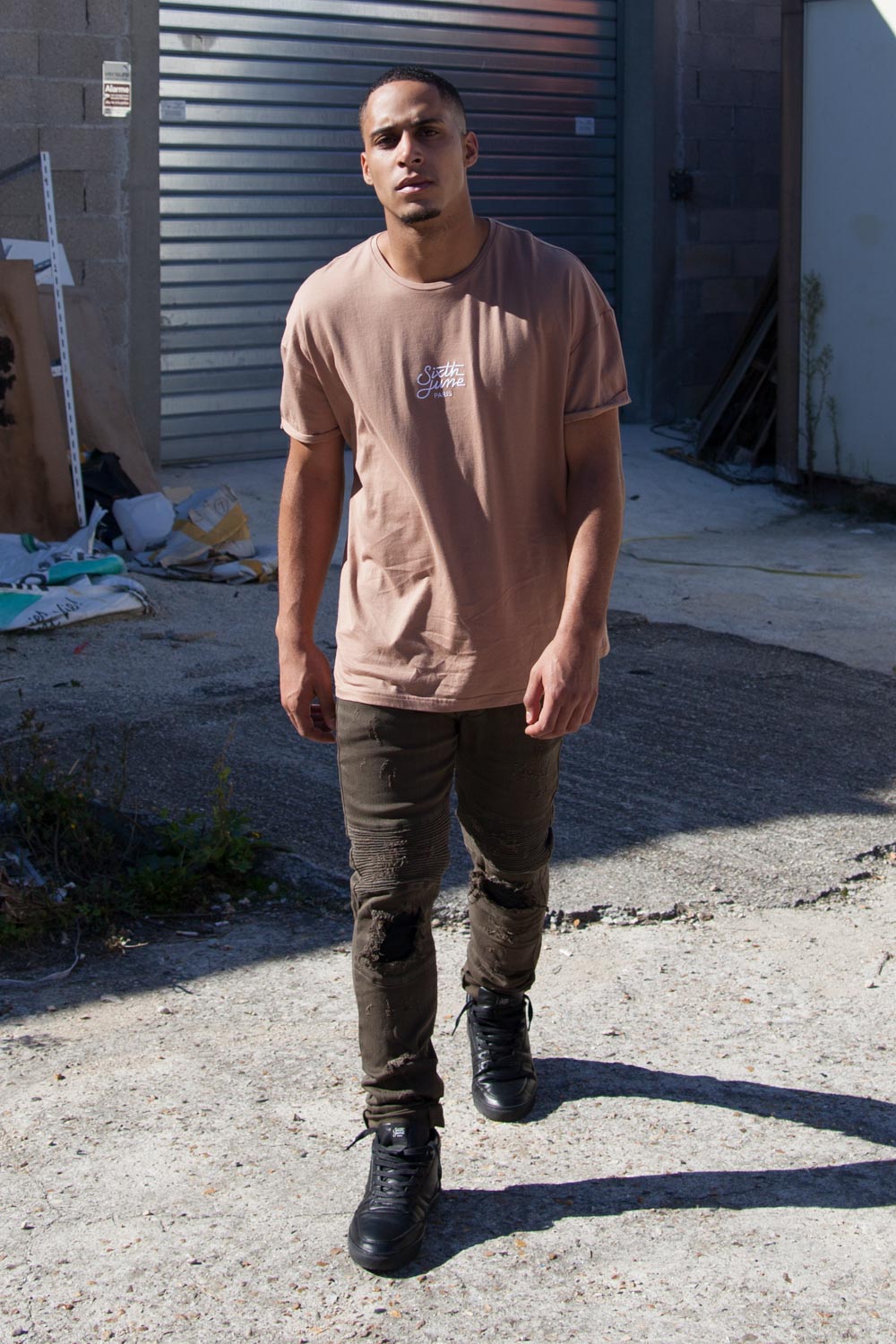 Sixth June - T-shirt logo Paris camel M2327WTS