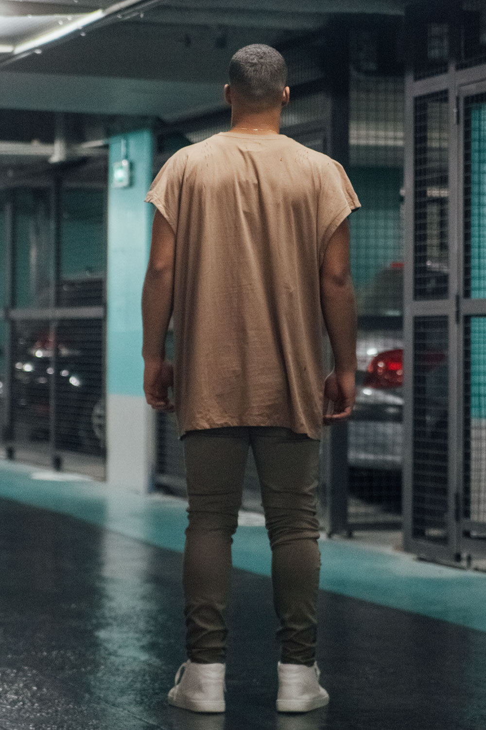 Sixth June - T-shirt muscle destroy beige M2345WTS