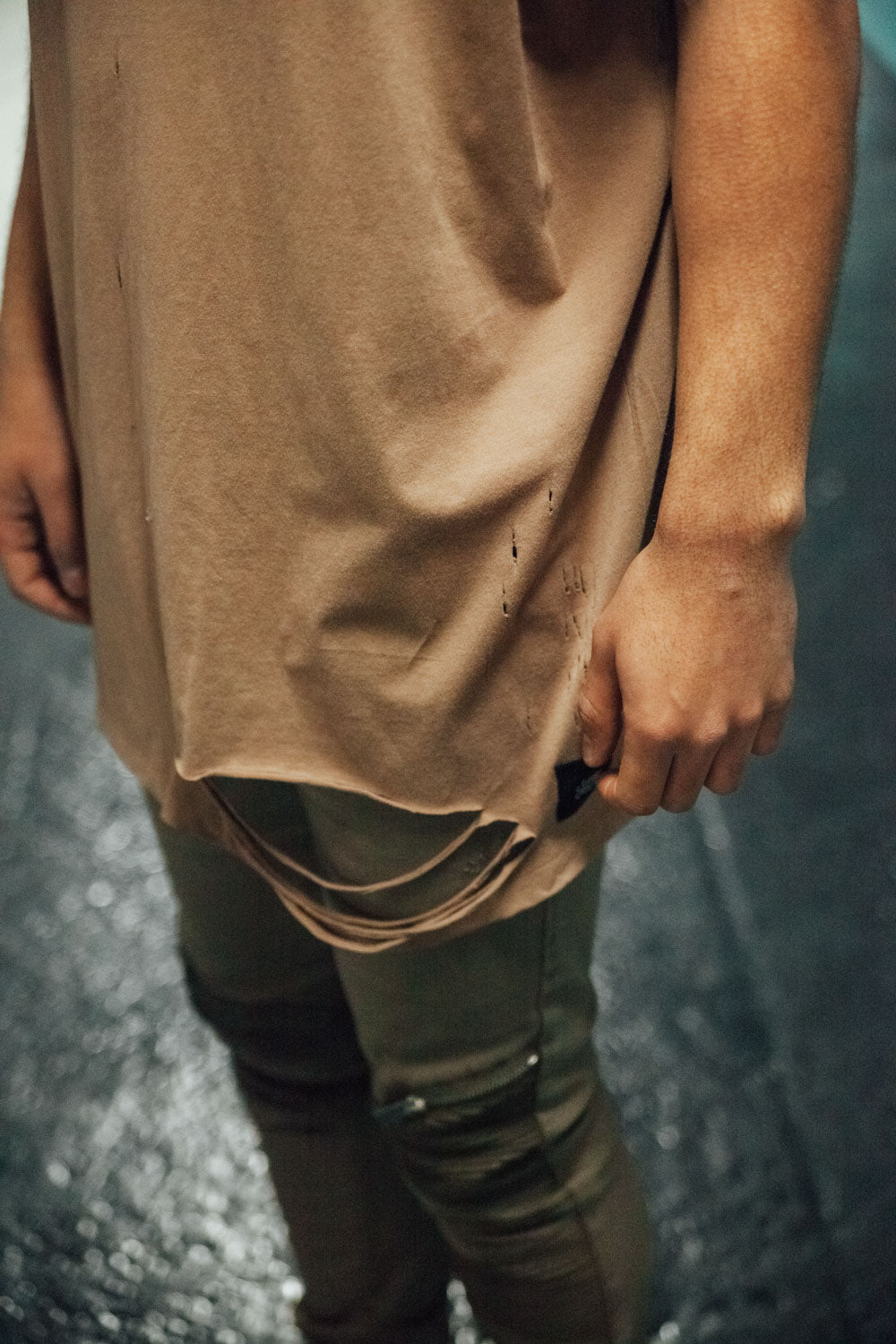 Sixth June - T-shirt muscle destroy beige M2345WTS