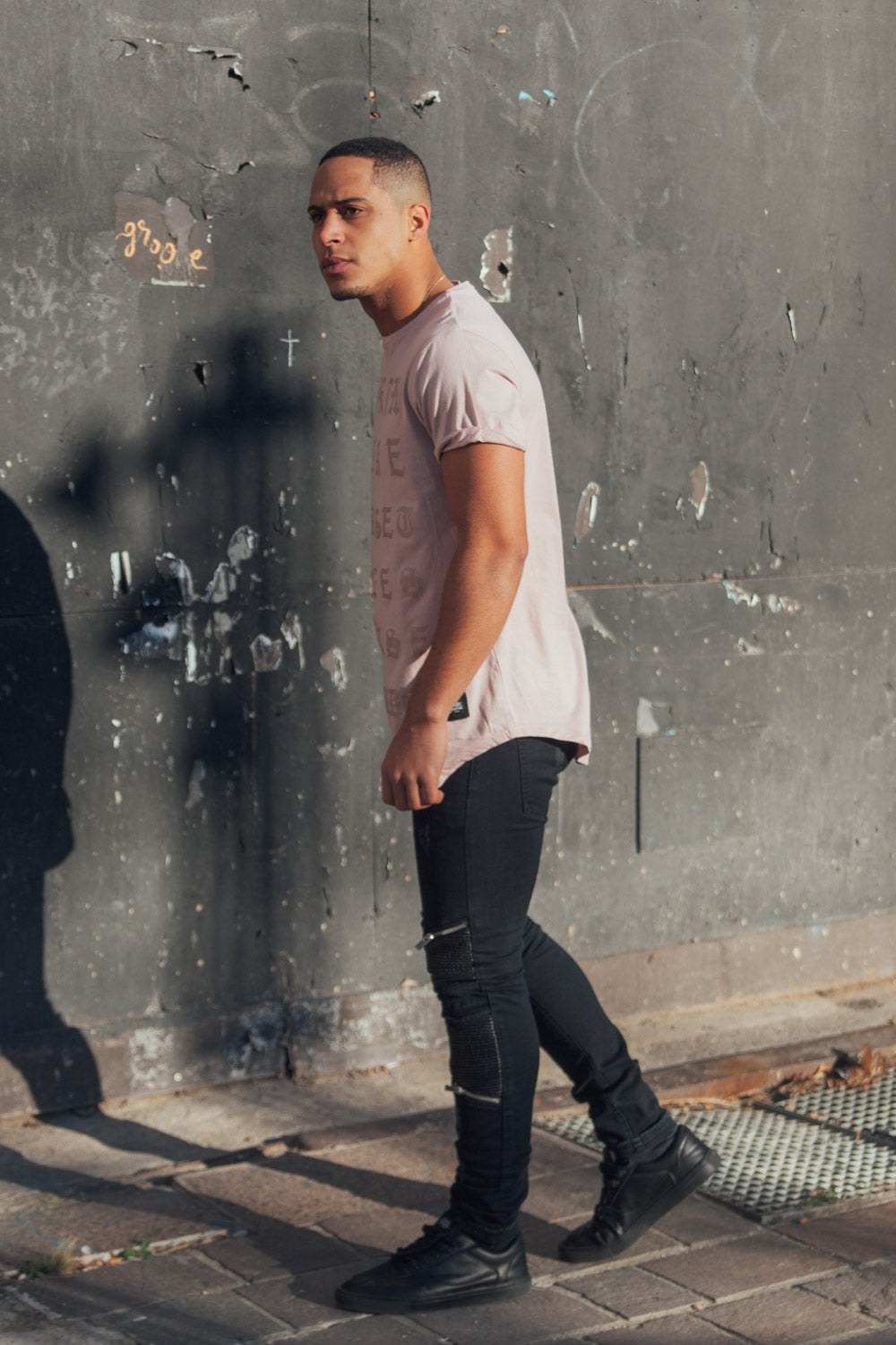 Sixth June - T-shirt Inscriptions rose M2351CTS