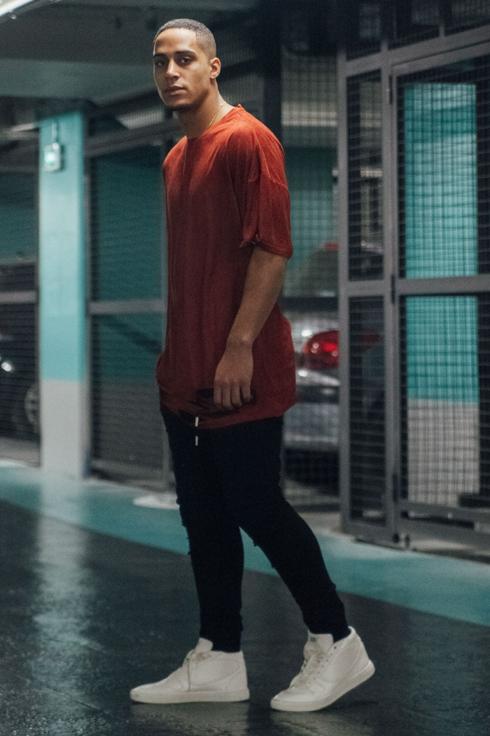 Sixth June - T-shirt suédé destroy marsala M2436VTS