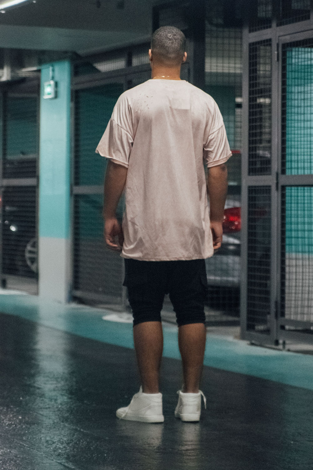 Sixth June - T-shirt suédé destroy rose M2436VTS