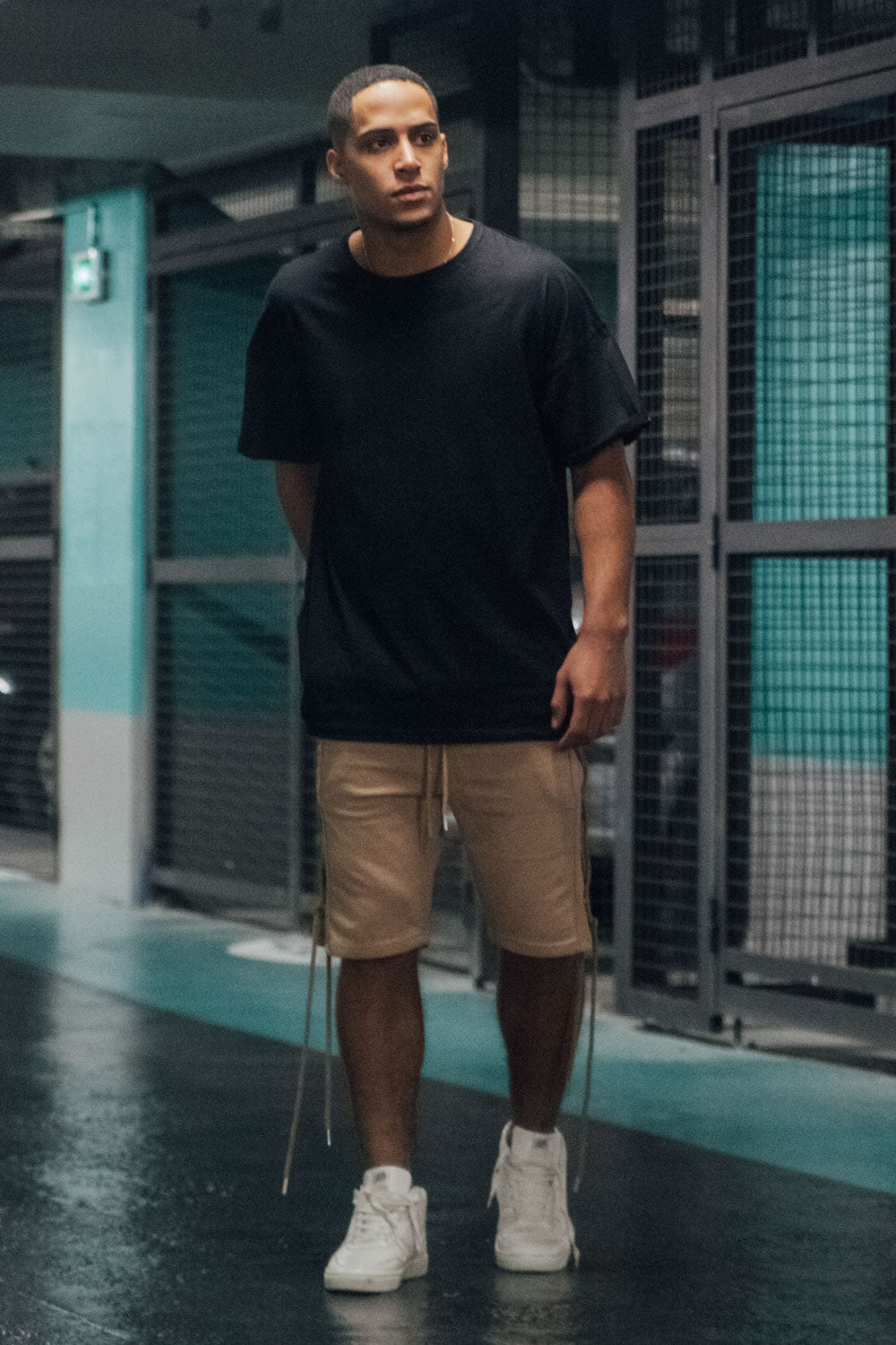 Sixth June - T-shirt épaules tombantes oversize noir M2437VTS