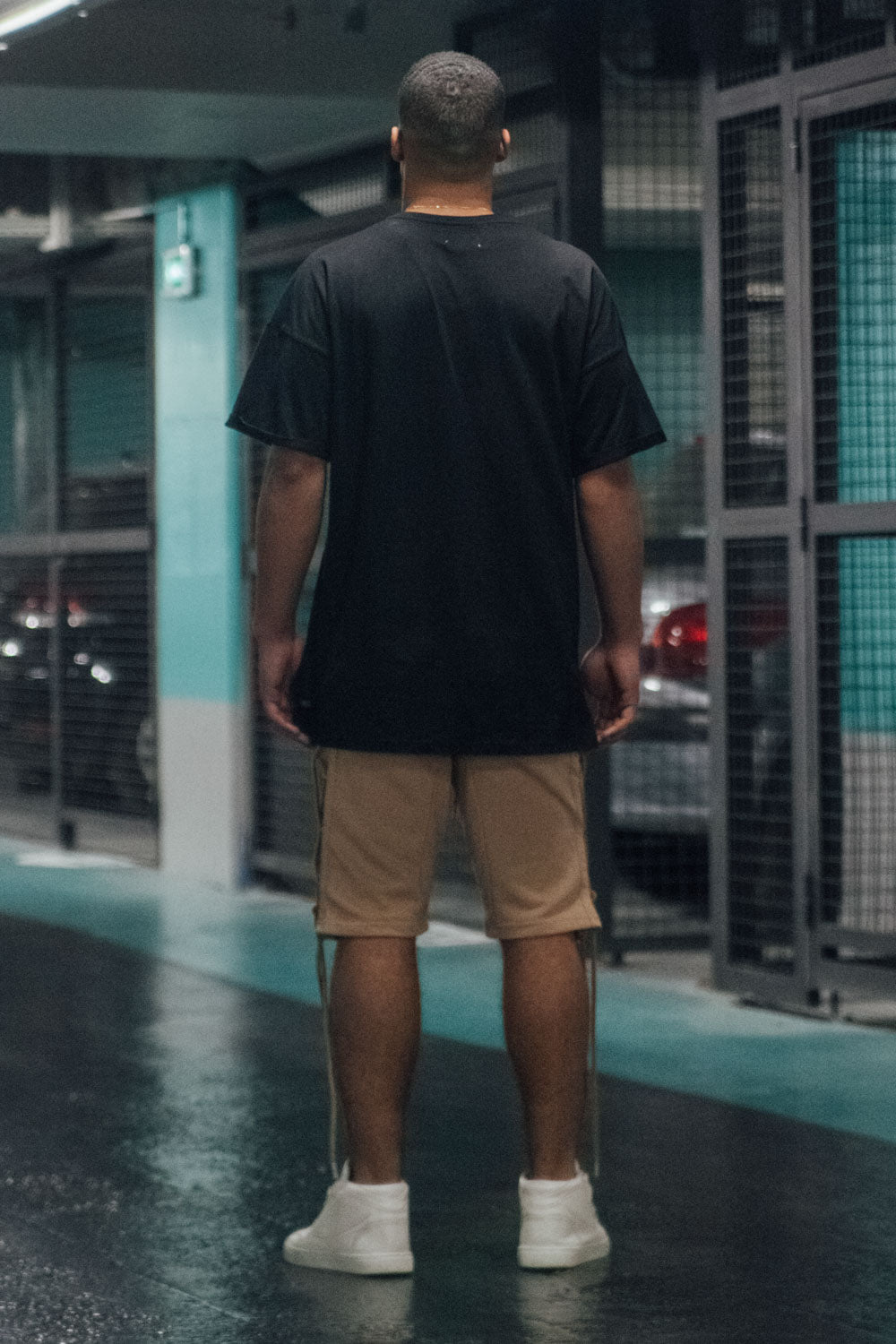 Sixth June - T-shirt épaules tombantes oversize noir M2437VTS