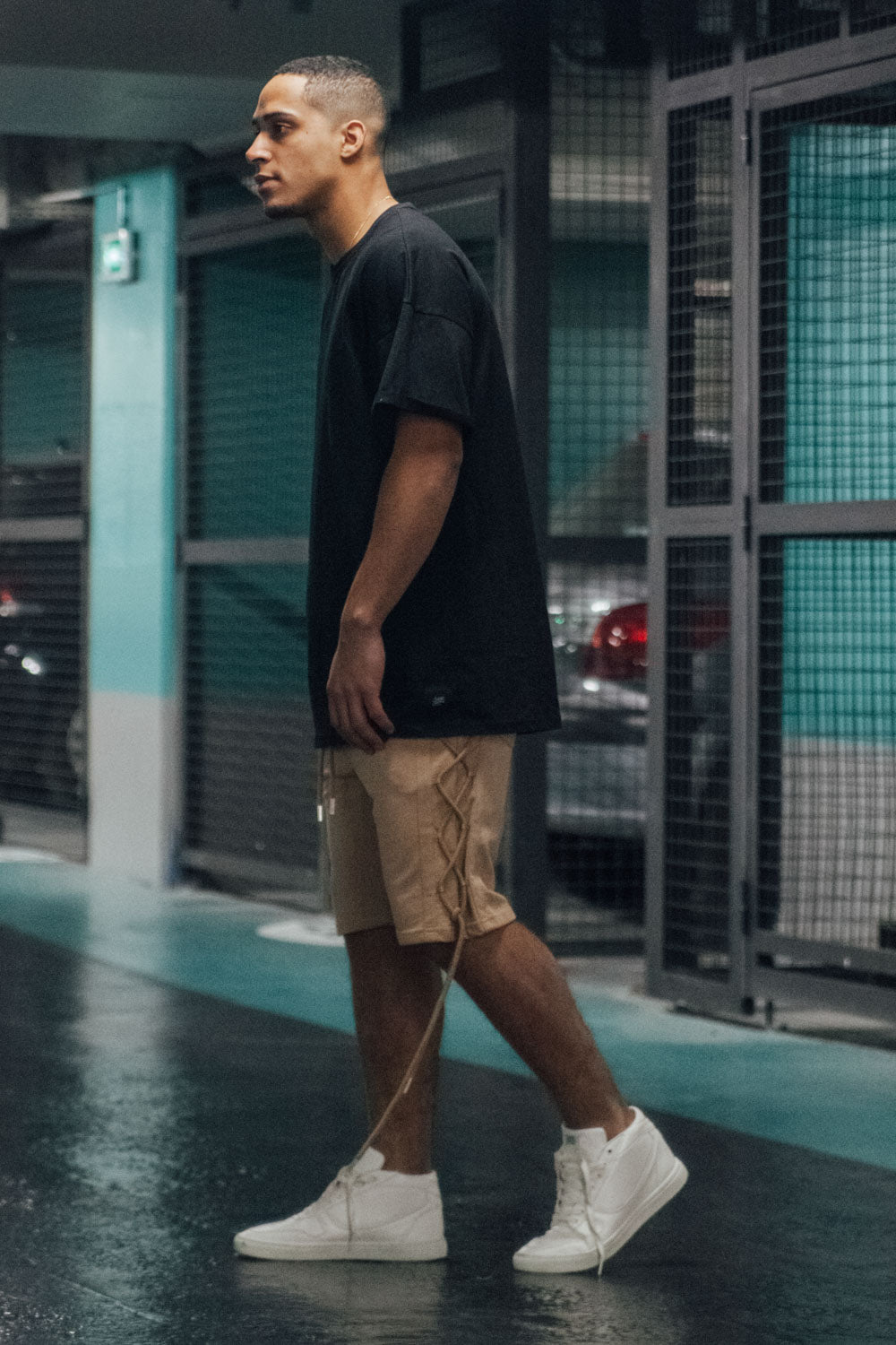 Sixth June - T-shirt épaules tombantes oversize noir M2437VTS