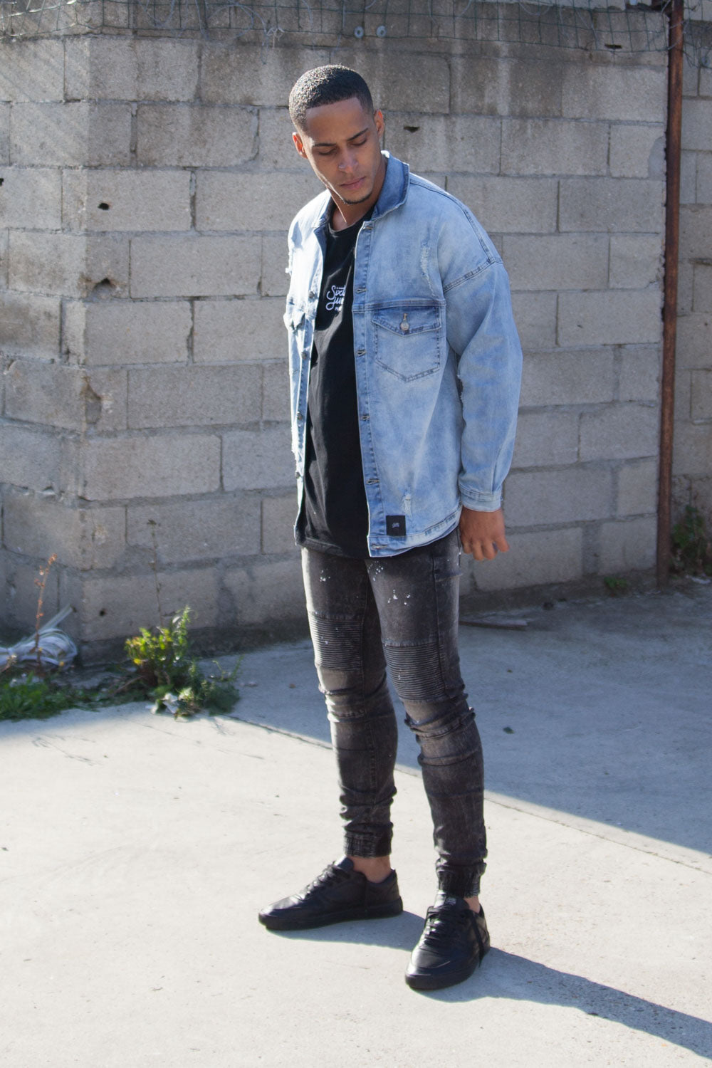 Sixth June - Veste jean brassard bleu M2233HJA