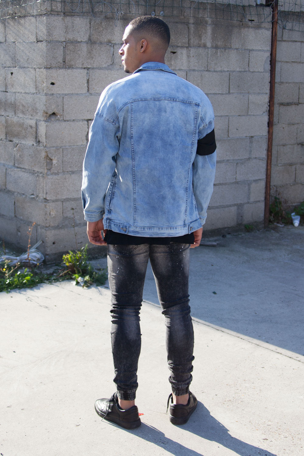 Sixth June - Veste jean brassard bleu M2233HJA