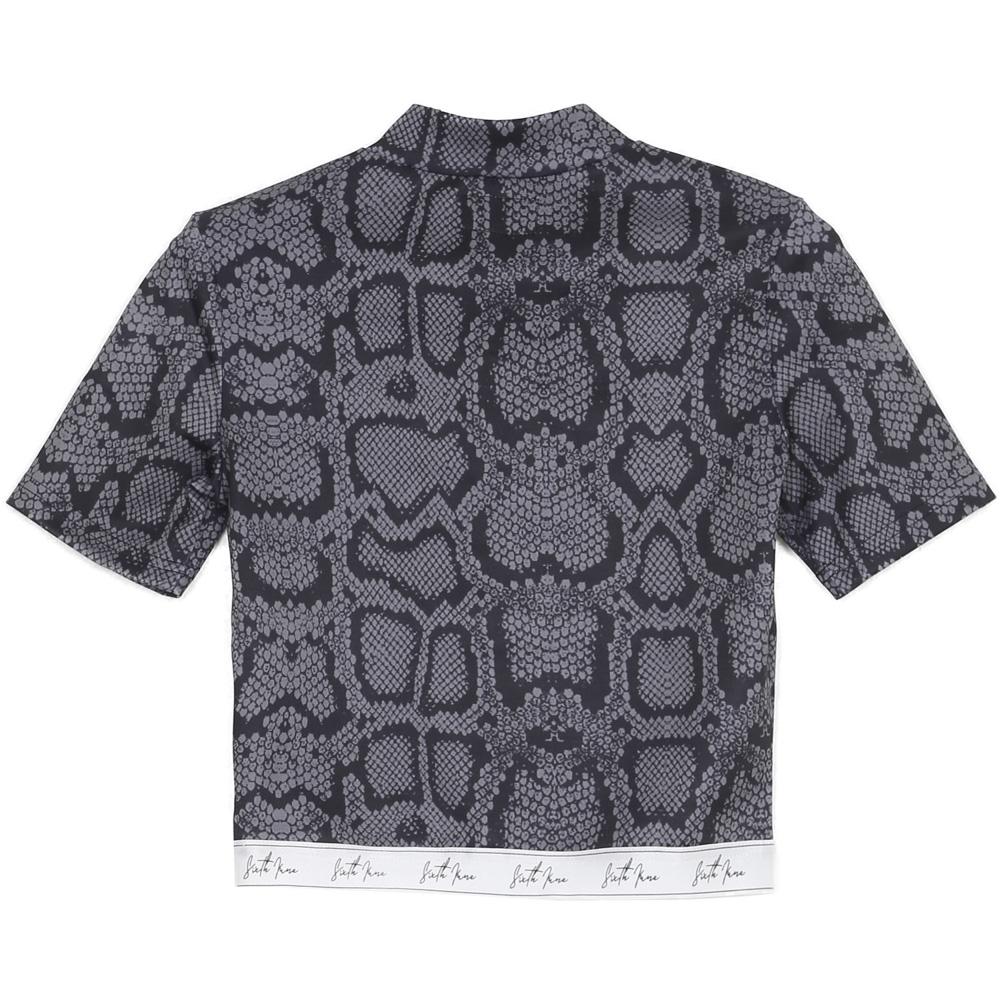 T-shirt python bande logo signature gris