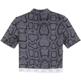 T-shirt python bande logo signature gris