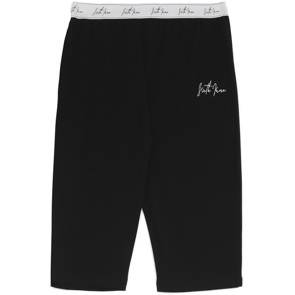 Sixth June - Cycliste bande logo signature noir blanc