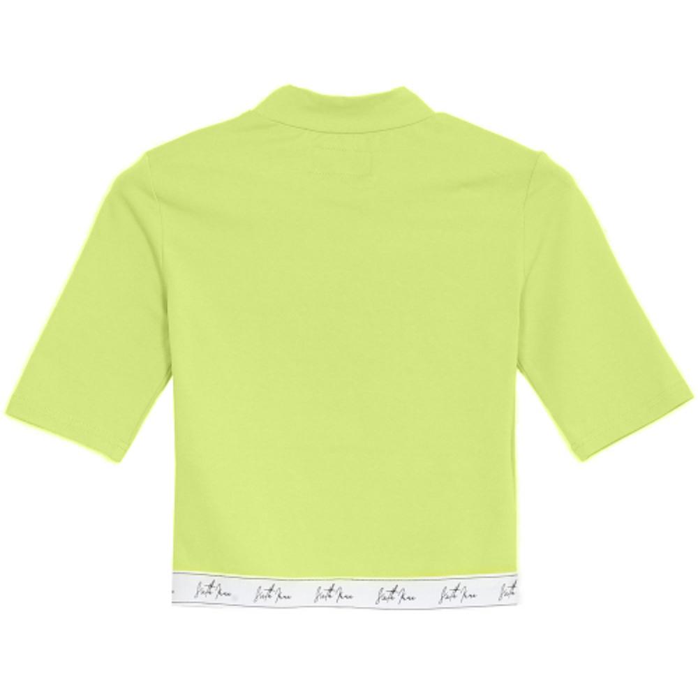 Big Signature Logo Cropped T-Shirt Lime