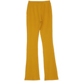 Flare Splitted Trousers Mustard