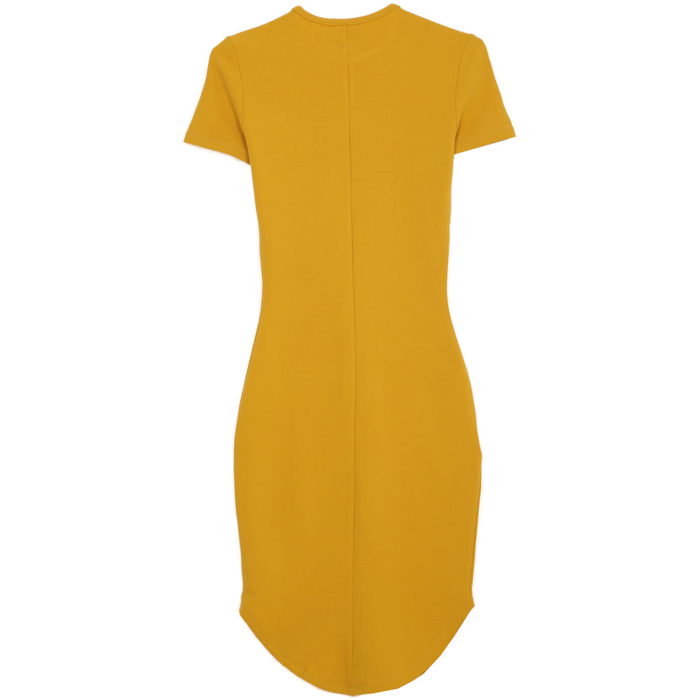 Sixth June - Robe moulante logo moutarde